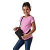 5 1/4" x 6 1/2" Mini Black Crossbody Polyester Backpack Image 1