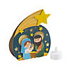 5 1/4" x 6 1/4" Nativity with Tea Light Craft Kit - Makes 12 Image 1