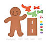 5 1/4" x 7" Gingerbread Brown Foam Stand-Up Craft Kit - Makes 24 Image 1