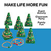 5 1/4" x 8" Christmas Tree Green Plastic Cone Ring Toss Game Image 1