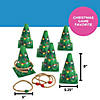 5 1/4" x 8" Christmas Tree Green Plastic Cone Ring Toss Game Image 2