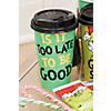 5" 16 oz. Dr. Seuss&#8482; The Grinch Squad Disposable Paper Coffee Cups with Lids - 12 Ct. Image 1