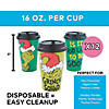 5" 16 oz. Dr. Seuss&#8482; The Grinch Squad Disposable Paper Coffee Cups with Lids - 12 Ct. Image 2