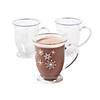 5" 18 oz. Winter Retreat Snowflake BPA-Free Clear Plastic Mugs - 6 Ct. Image 1