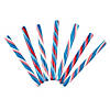 5" 2 lbs. Patriotic Red, White & Blue Fruit Flavors Candy Sticks - 80 Pc. Image 1