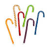 5 3/4" 10 oz. Cinnamon, Butterscotch & Fruit Candy Canes - 24 Pc. Image 1