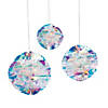 5 3/4"  - 9 1/2" Iridescent Honeycomb Ceiling Decorations - 3 Pc. Image 1