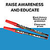 5 3/4" Black History Month Plastic Stick Pens - 24 Pc. Image 2