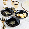 5 3/4" diam. Bee Pattern Glass Plates Assortment Set - 3 Pc. Image 1