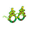 5 3/4" x 4 1/4" Christmas Tree Glasses Foam Craft Kit - Makes 12 Image 1