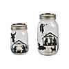 5 3/4" x 7" Nativity Silhouette Vinyl Mason Jar Decals - 24 Pc. Image 1