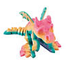 5&quot; 3D-Printed Rainbow Plastic Fossil Dragons - 6 Pc. Image 1