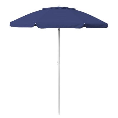 5.5 Ft. Portable Beach Umbrella - Navy Blue Image 1