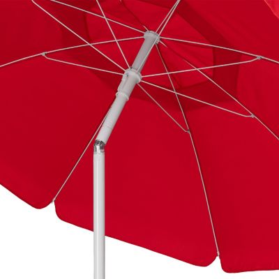 5.5 Ft. Portable Beach Umbrella - Red Image 3