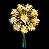 5.5" Gold Snowflake Starburst Christmas Tree Topper - Clear Lights Image 1