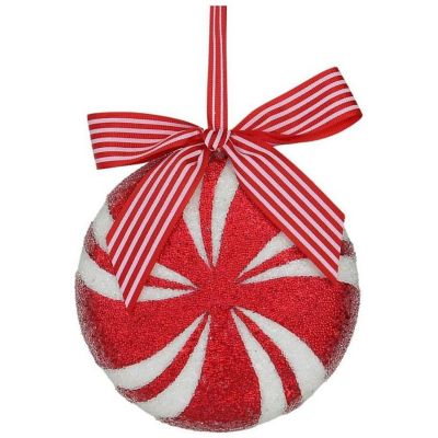5.5" Peppermint Ornament Image 1