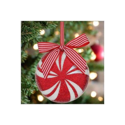 5.5" Peppermint Ornament Image 1