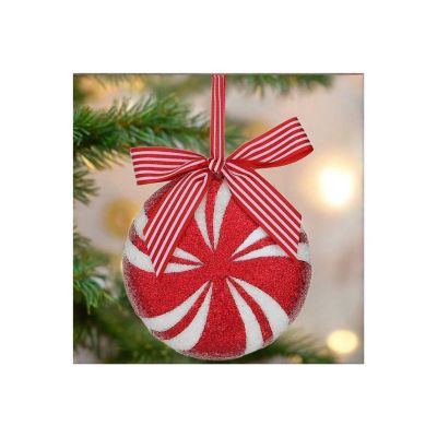 5.5" Peppermint Ornament Image 2