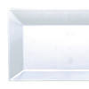 5.5" x 8.5" Clear Rectangular Plastic Dessert Plates (60 Plates) Image 1