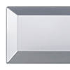 5.5" x 8.5" Silver Rectangular Plastic Dessert Plates (60 Plates) Image 1