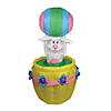 5.5ft Lighted and Animated Inflatable Easter Bunny Basket Outdoor Decoration Image 1