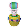 5.5ft Lighted and Animated Inflatable Easter Bunny Basket Outdoor Decoration Image 1
