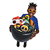 5" - 6 3/4" Goofy Halloween Icon Black, Orange & White Plastic Glasses- 12 Pc. Image 1