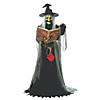 5.7' Animated Spell-Speaking Witch Halloween Decoration Image 1