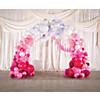 5.75" - 12" Classic Pink Hanging Paper Honeycomb Decoration Assortment - 12 Pc. Image 2