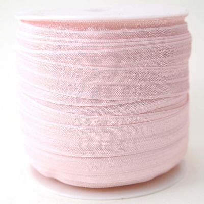 5/8 x 50 Yards Pink Fold Over Elastic Sewing Trim Image 1