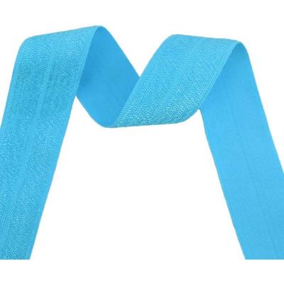 5/8 x 50 Yards Turquoise Fold Over Elastic Sewing Trim Image 2