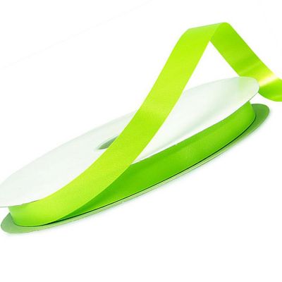 5/8"x100 yard Apple Green Polyester Satin Gift Ribbon Image 2