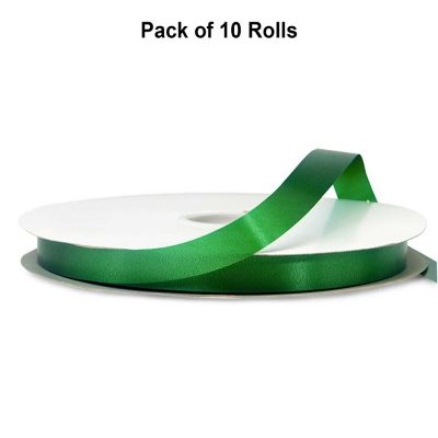 5/8"x100 yard Emerald Polyester Satin Gift Ribbon Image 1