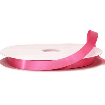 5/8"x100 yard Hot Pink Polyester Satin Gift Ribbon Image 2