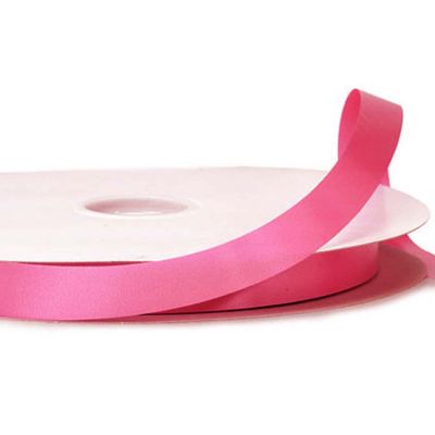 5/8"x100 yard Hot Pink Polyester Satin Gift Ribbon Image 3