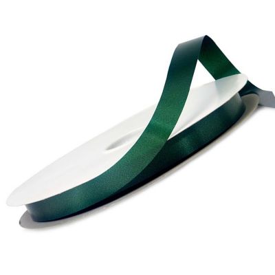 5/8"x100 yard Hunter Green Polyester Satin Gift Ribbon Image 2