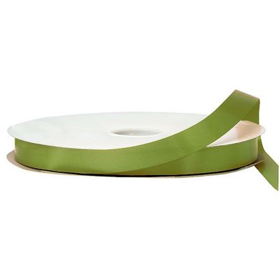 5/8"x100 yard Moss Green Polyester Satin Gift Ribbon Image 1