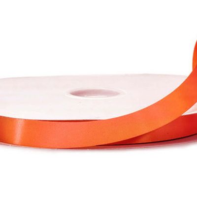 5/8"x100 yard Orange Polyester Satin Gift Ribbon Image 3