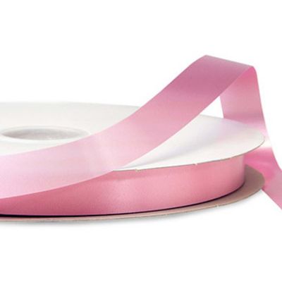 5/8"x100 yard Pink Polyester Satin Gift Ribbon Image 3
