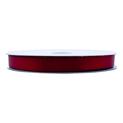 5/8"x100 yard Scarlet Red Polyester Satin Gift Ribbon Image 2