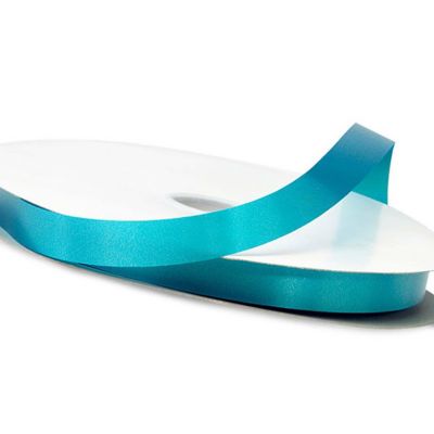 5/8"x100 yard Turquoise Polyester Satin Gift Ribbon Image 2