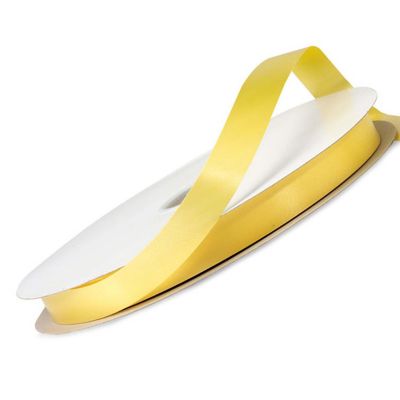 5/8"x100 yard Yellow Polyester Satin Gift Ribbon Image 2