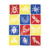 5&quot; Assorted Bug Shapes Multicolor Plastic Stencils - 12 Pc. Image 1