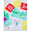 5&quot; Assorted Bug Shapes Multicolor Plastic Stencils - 12 Pc. Image 2