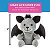 5" Black & Gray Stuffed Bears with Bat Wings & Ears - 12 Pc. Image 2