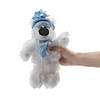 5" Bulk 100 Pc. Small Holiday Stuffed Polar Bears with Winter Hat & Scarf Image 1