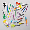 5" Bulk 48 Pc. Colorful Metal School Scissors with Plastic Grips Image 3