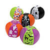 5" Bulk 50 Pc. Mini Inflatable Halloween Beach Ball Assortment Image 1
