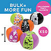 5" Bulk 50 Pc. Mini Inflatable Halloween Beach Ball Assortment Image 2