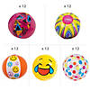 5" Bulk 60 Pc. Super Fun Vinyl Mini Beach Balls Assortment Image 1